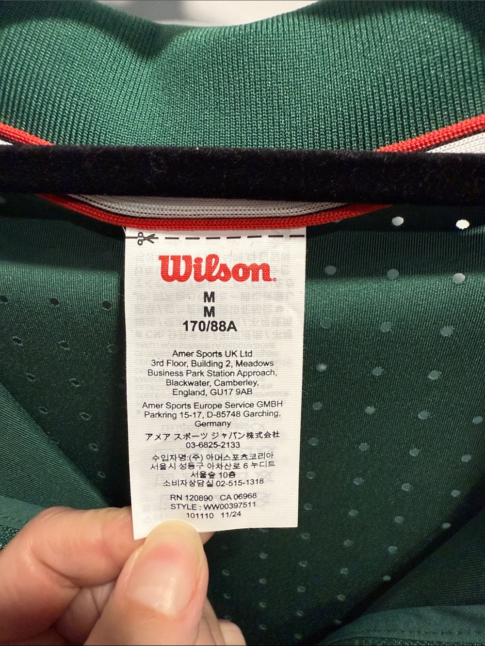 Wilson All Court Tennis Dress Green Pleated Athletic Golf Pickleball NWOT - Picture 5 of 12